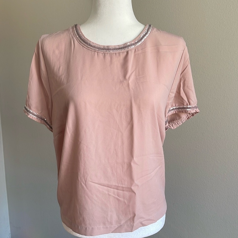 Elegant Pink Women's Top Size 1X